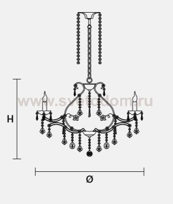 Подвесной светильник Masiero OTTOCENTO VE 946 6