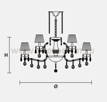 Подвесной светильник Masiero OTTOCENTO VE 960 10+5