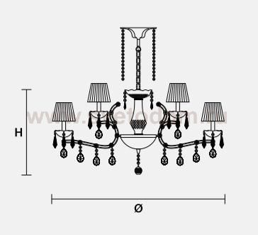 Подвесной светильник Masiero OTTOCENTO VE 960 8+4