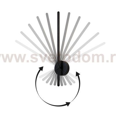 Светильник настенный бра Crystallux VERDE AP L1000 BLACK NEW VERDE