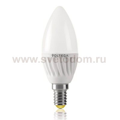 Лампа светодиодная свеча 6.5W Е14 4000К VG1-C2E14cold6W-C