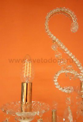 Лампа светодиодная витая свеча 4W Е14 2800К VG1-CC1E14warm4W-F1