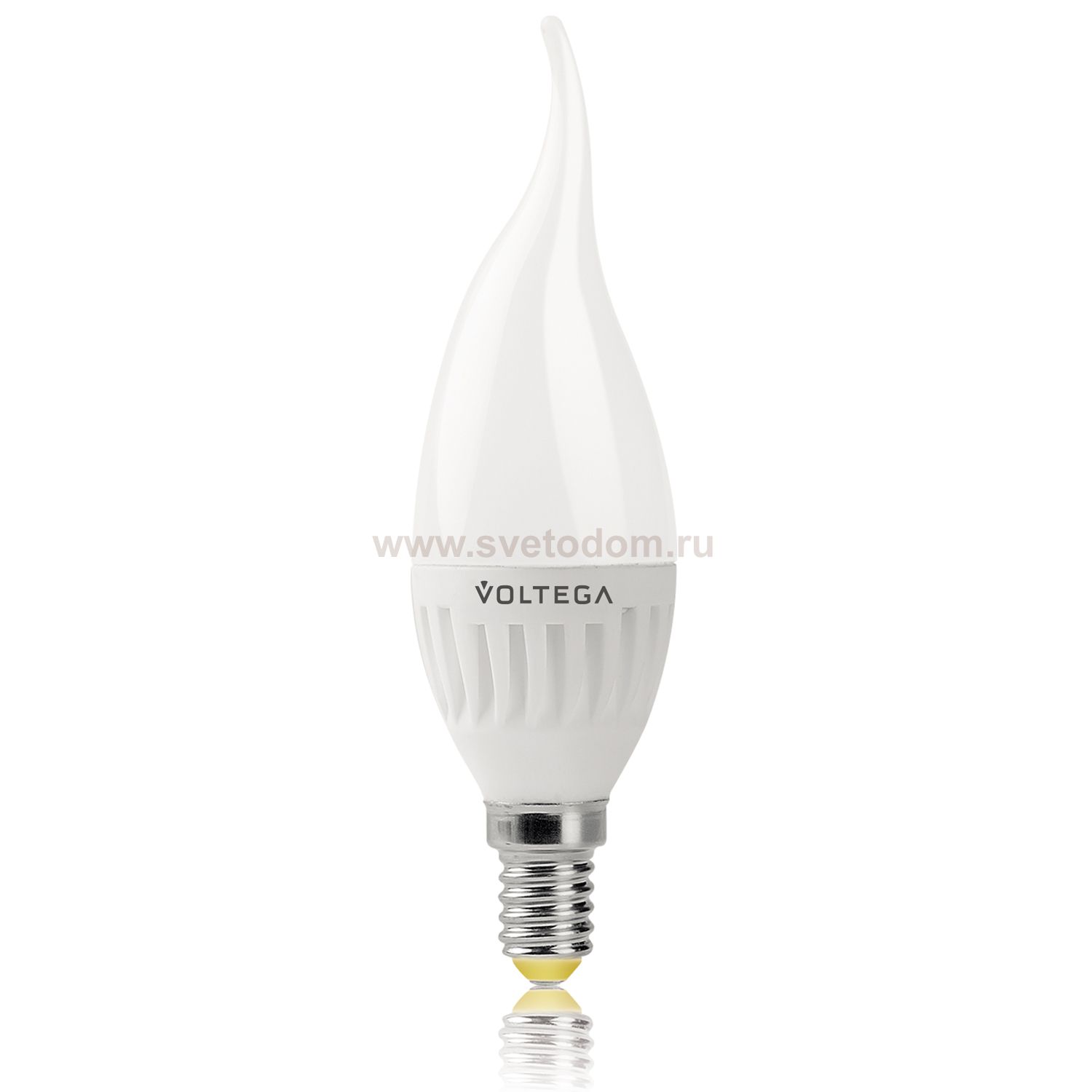 Лампа светодиодная свеча на ветру 6.5W Е14 2800К VG1-CW2E14warm6W-C Voltega