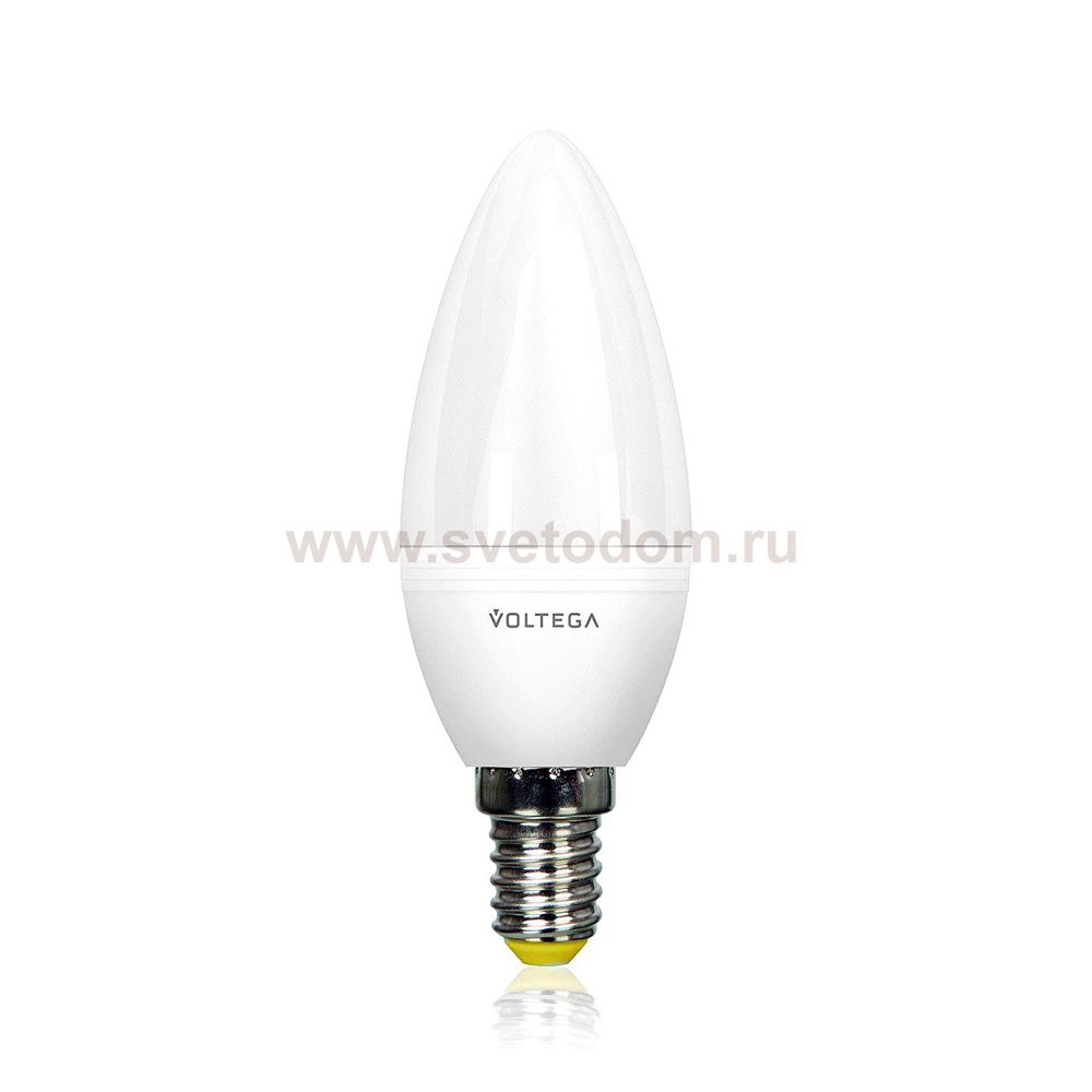 Лампочка светодиодная VG2-C2E14cold6W-D Voltega