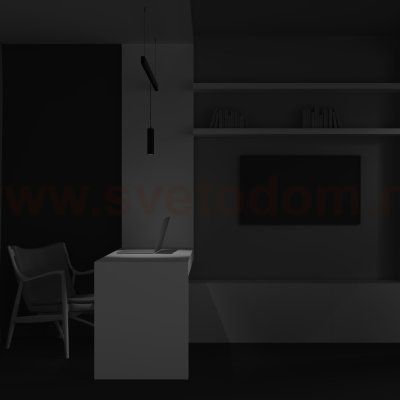 Трековый подвесной светильник Voltega VGL041-4-12W3K-M-DS-B