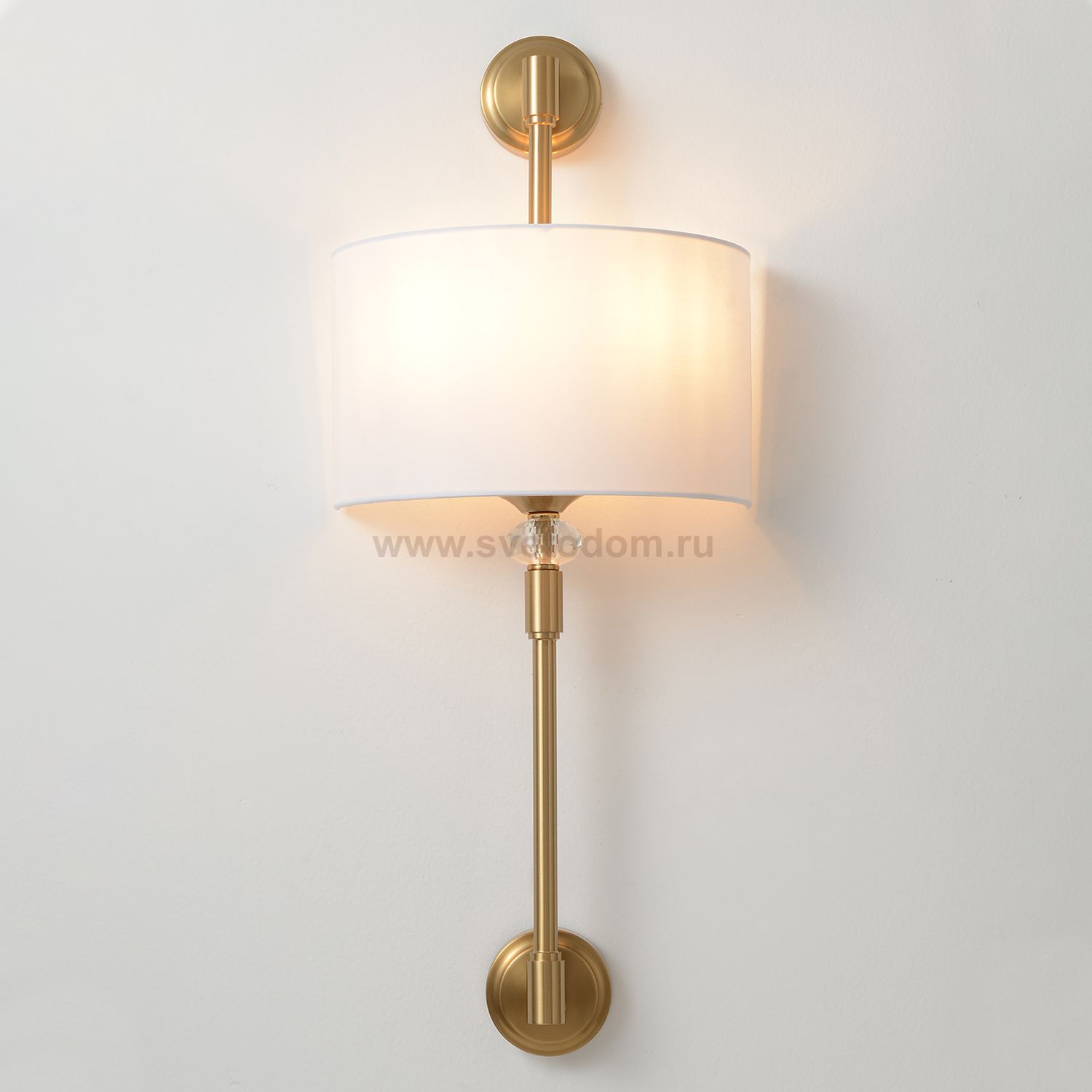 Бра Crystal Lux VINTAGE AP2 BRASS