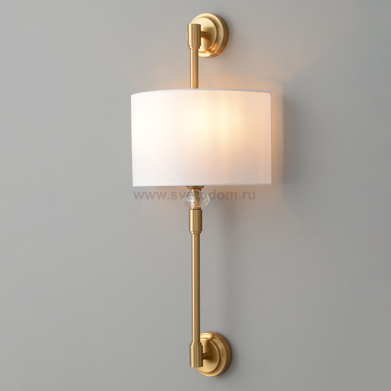 Бра Crystal Lux VINTAGE AP2 BRASS