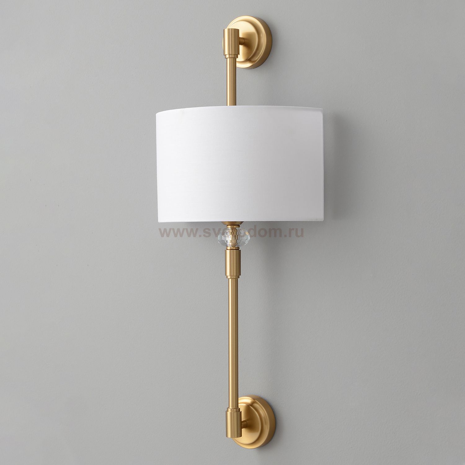 Бра Crystal Lux VINTAGE AP2 BRASS