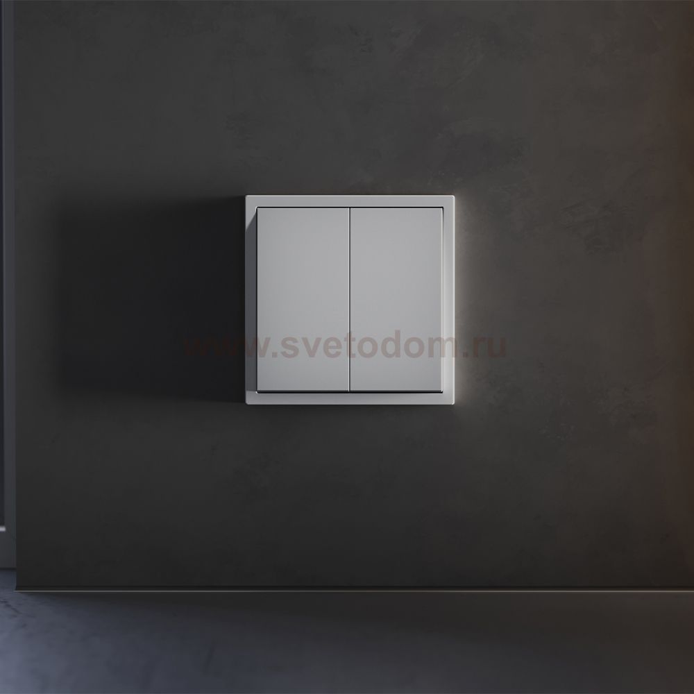 Клавиши для выключателя/переключателя двухклавишного, S70 (серый)