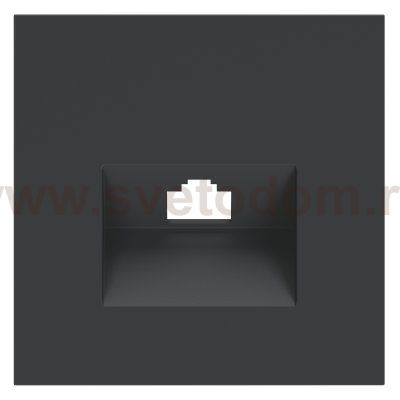 Накладка для розетки компьютерной RJ45 кат.6, S70 (графит)