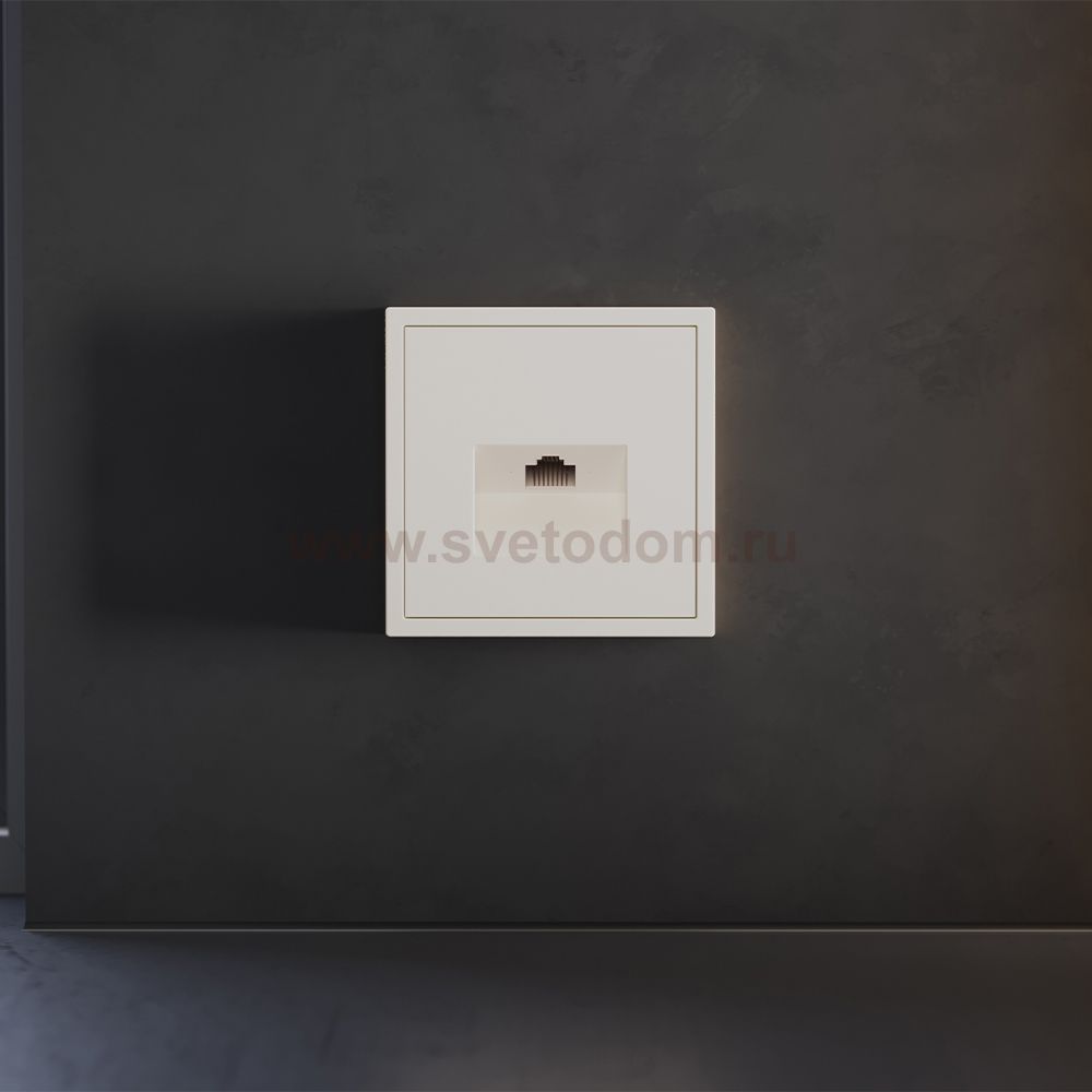 Накладка для розетки компьютерной RJ45 кат.6, S70 (хлопок)