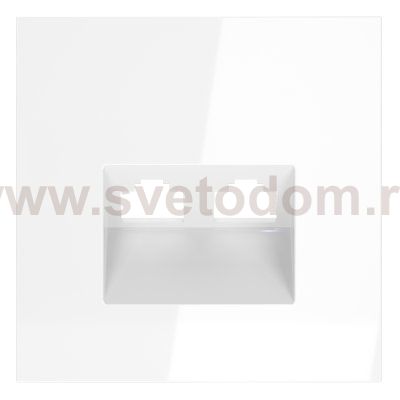 Накладка для розетки компьютерной двойной RJ45+RJ45 кат.6, S70 (белый глянцевый)