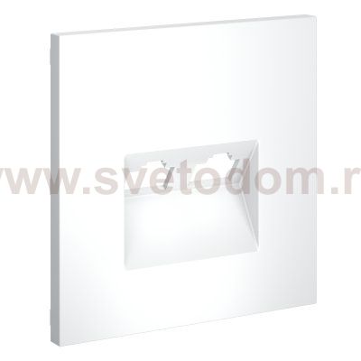 Накладка для розетки компьютерной двойной RJ45+RJ45 кат.6, S70 (белый матовый)