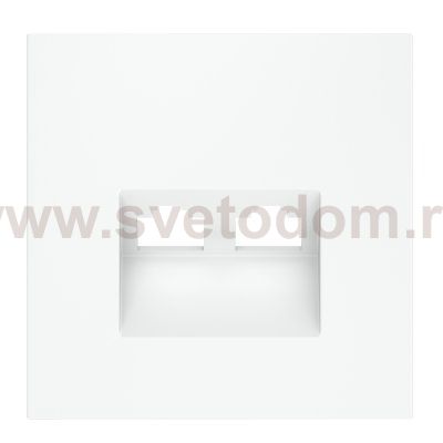 Накладка для розетки компьютерной двойной RJ45+RJ45 кат.6, S70 (белый матовый)