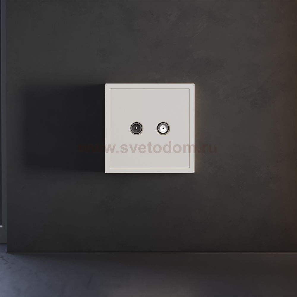 Накладка для розетки телевизионной оконечной TV+SAT, S70 (хлопок)