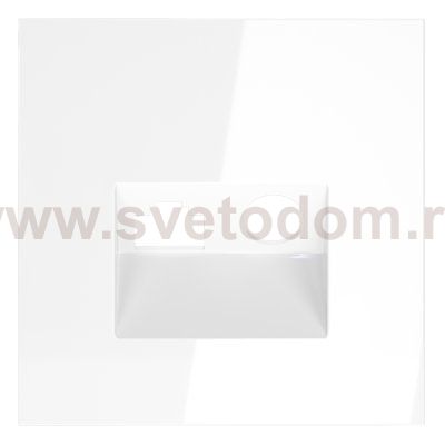 Накладка для розетки TV+RJ45 кат. 6, S70 (белый глянцевый)