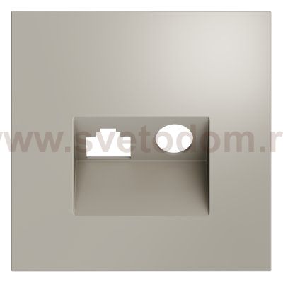 Накладка для розетки TV+RJ45 кат. 6, S70 (кашемир)