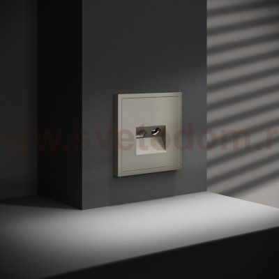 Накладка для розетки TV+RJ45 кат. 6, S70 (шелк)