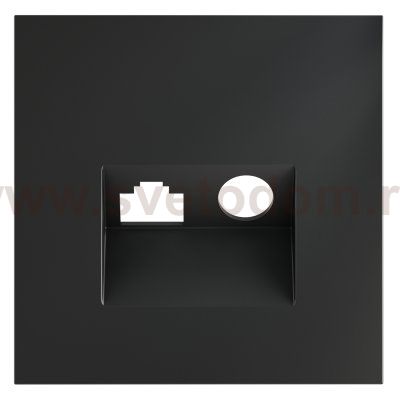 Накладка для розетки TV+RJ45 кат. 6, S70 (графит)