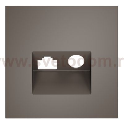 Накладка для розетки TV+RJ45 кат. 6, S70 (капучино)