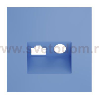 Накладка для розетки TV+RJ45 кат. 6, S70 (деним)
