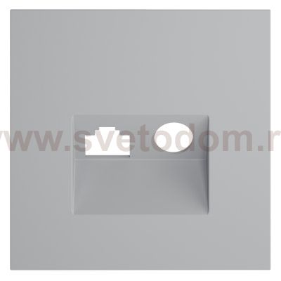 Накладка для розетки TV+RJ45 кат. 6, S70 (серый)