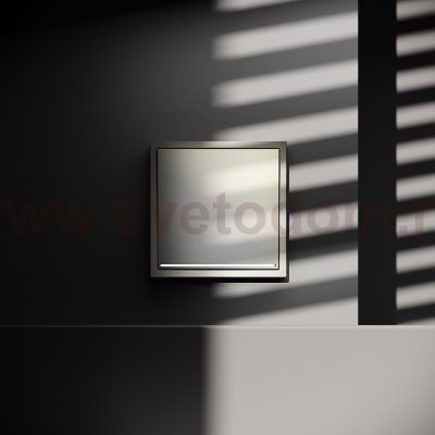 Проходной переключатель встраиваемый VOLTUM S70 одноклавишный с подсветкой 10А, (шелк) (VLS010404)