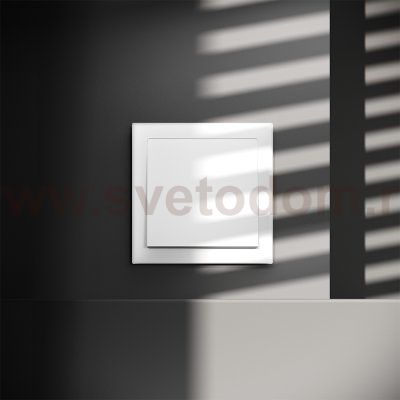 Перекрестный переключатель встраиваемый VOLTUM S70 одноклавишный 10А, (белый матовый) (VLS010502)