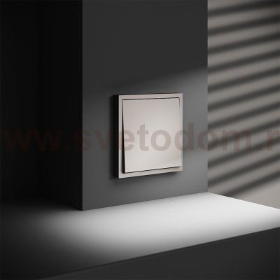 Перекрестный переключатель встраиваемый VOLTUM S70 одноклавишный 10А, (кашемир) (VLS010503)