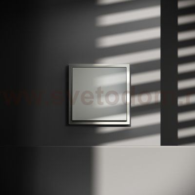 Перекрестный переключатель встраиваемый VOLTUM S70 одноклавишный 10А, (сталь) (VLS010505)