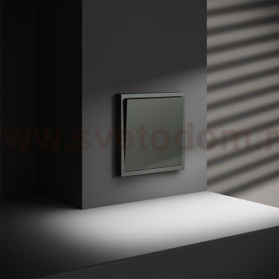 Перекрестный переключатель встраиваемый VOLTUM S70 одноклавишный 10А, (титан) (VLS010506)