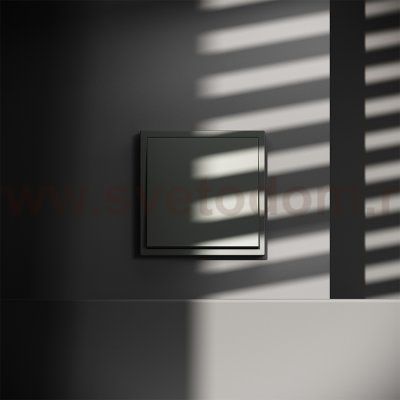 Выключатель с самовозвратом встраиваемый VOLTUM S70 одноклавишный 10А, (титан) (VLS010606)