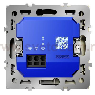 Выключатель встраиваемый VOLTUM S70 карточный 16А, (шелк)