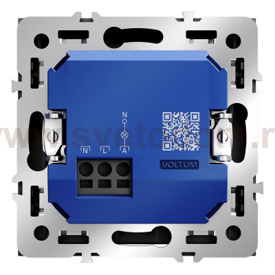 Выключатель встраиваемый VOLTUM S70 карточный 16А, (графит)