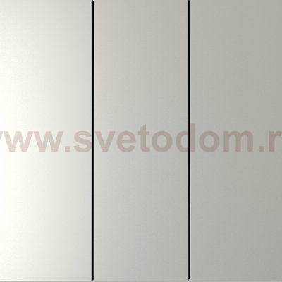 Выключатель встраиваемый VOLTUM S70 трехклавишный 10А, (сталь) (VLS030105)