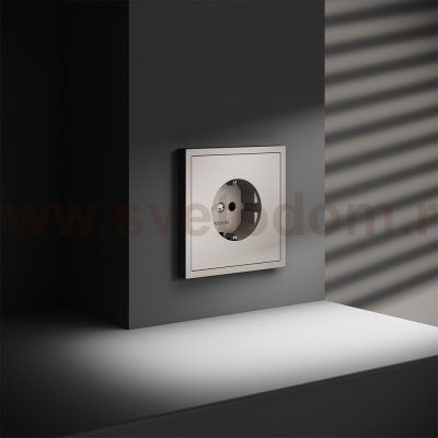 Розетка встраиваемая VOLTUM S70 с заземлением 16А, (кашемир) (VLS040103)