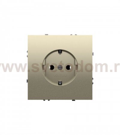 Розетка встраиваемая VOLTUM S70 с заземлением 16А, (кашемир) (VLS040103)