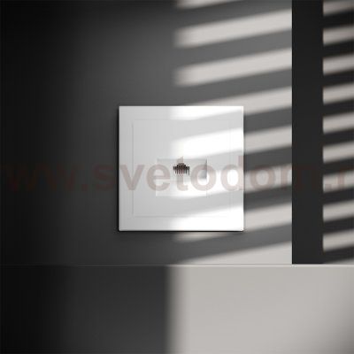 Розетка компьютерная встраиваемая VOLTUM S70 RJ45 кат.6, (белый матовый) (VLS060102)