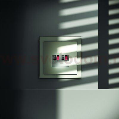 Розетка акустическая встраиваемая VOLTUM S70 4-местная, (сталь) (VLS060305)