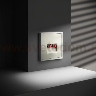 Розетка акустическая встраиваемая VOLTUM S70 4-местная, (сталь) (VLS060305)