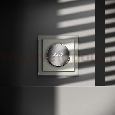 Терморегулятор электронный VOLTUM S70 с индикацией и датчиком, для теплого пола, (сталь) (VLS070105)