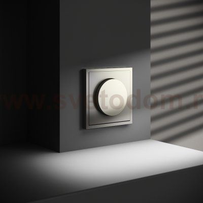 Светорегулятор встраиваемый VOLTUM S70 поворотно-нажимной 600 Вт, (шелк) (VLS070304)