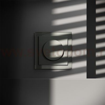 Светорегулятор встраиваемый VOLTUM S70 поворотно-нажимной 600 Вт, (титан) (VLS070306)