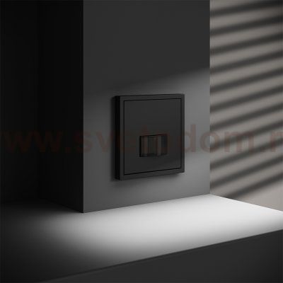 Датчик движения встраиваемый VOLTUM S70, (черный матовый) (VLS070508)