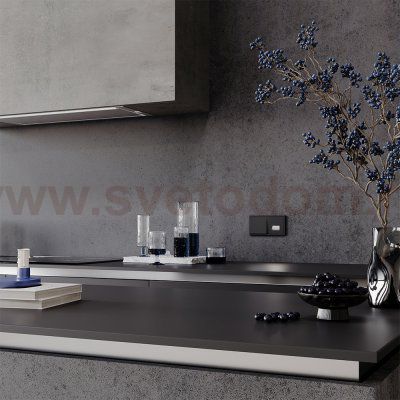 Подсветка светодиодная встраиваемая VOLTUM S70, (черный матовый) (VLS070608)