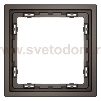 Рамка пластиковая VOLTUM S70 на 1 пост, (капучино)