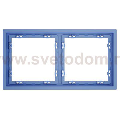 Рамка пластиковая VOLTUM S70 на 2 поста, (деним)