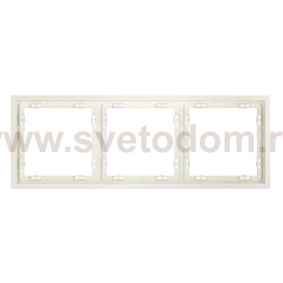 Рамка пластиковая VOLTUM S70 на 3 пост, (хлопок)