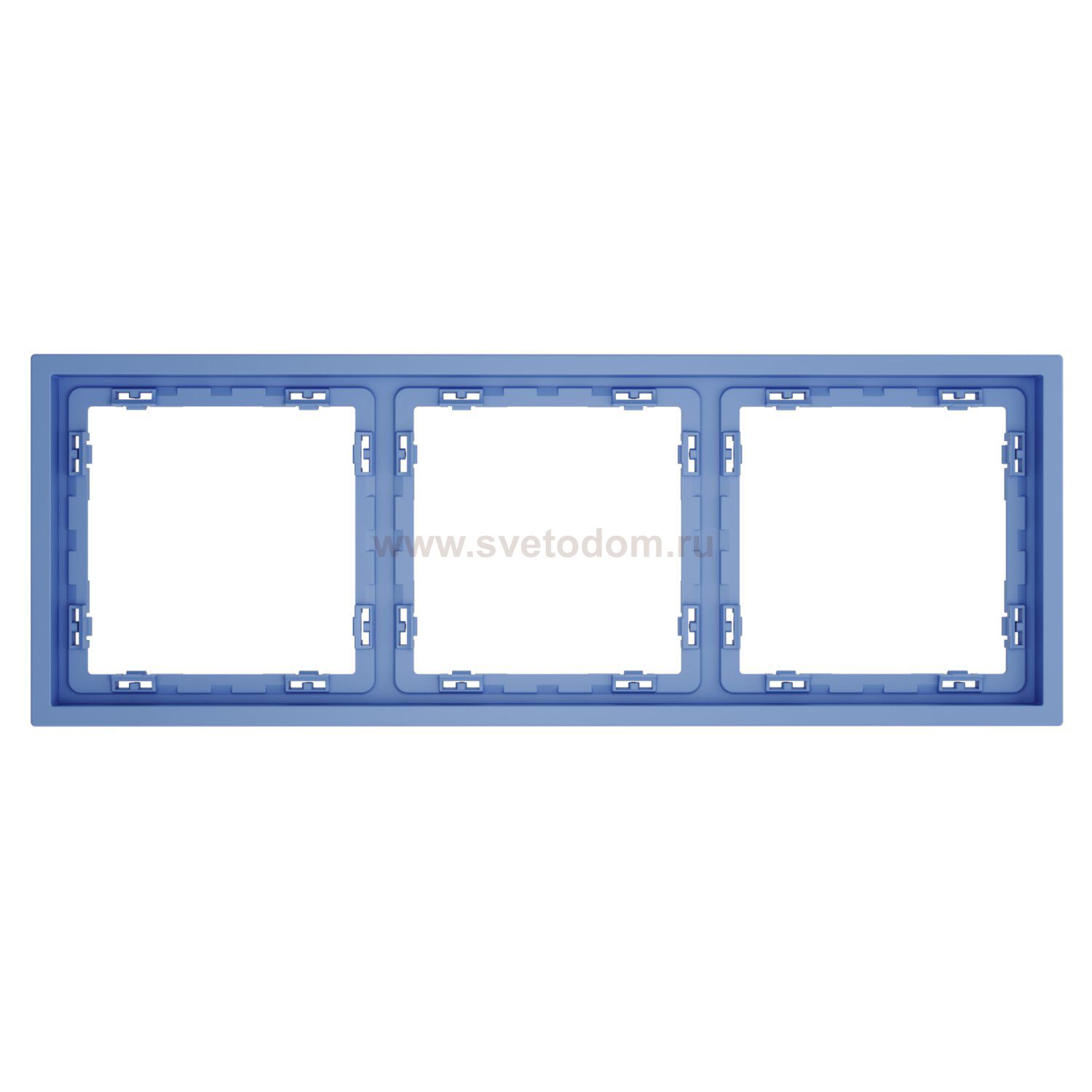 Рамка пластиковая VOLTUM S70 на 3 поста, (деним)