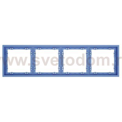 Рамка пластиковая VOLTUM S70 на 4 поста, (деним)